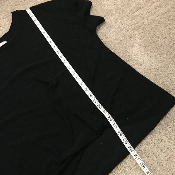 Gothic Black Eyelet Flutter Sleeve Twist Waist Tee - Picture 14 of 15